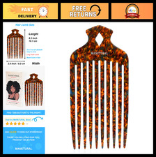 15N Afro Hair Pick Comb - Ultimate Curl Definition for Men, Women Kids - 6.3