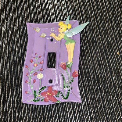 Tinker Bell Tink Miss Bell Fairy Purple Disney Light Switch Wall Plate Cover