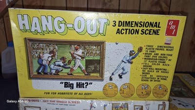Vintage AMT Hang-Out Baseball  Model Sealed Big Hit 3D Action Scene
