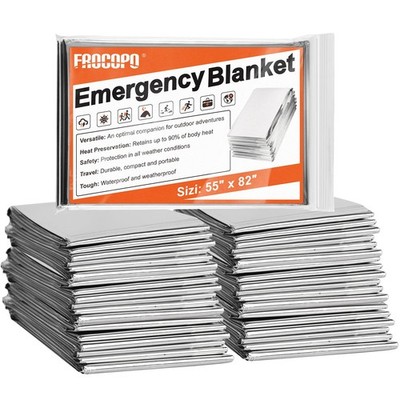 6x Mantas térmicas de emergencia para supervivencia, acampada, senderismo