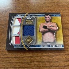 2017 UFC Museum Stipe Miocic Primary Pieces Gold 10/10