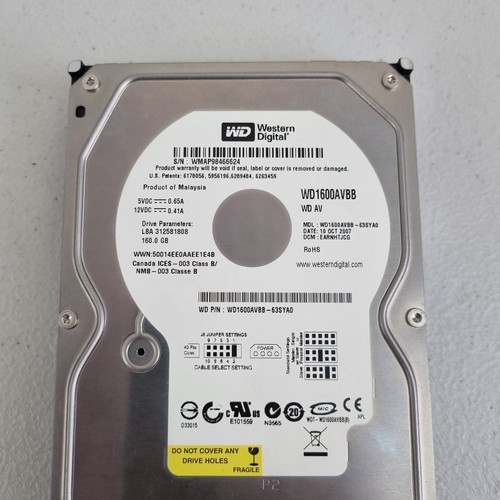 4x Joblot Vintage IDE Hard Drive Seagate Western Digital 40GB 80GB 160GB 3.5'' - Picture 7 of 15