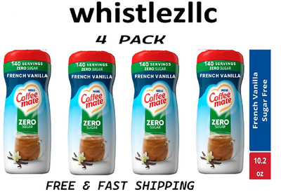 Coffee mate French Vanilla Sugar-Free Powder Coffee Creamer, 10.2 oz each-4 PACK