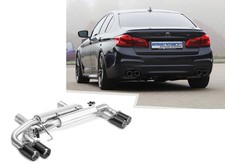 Eisenmann Sportauspuff BMW M550i G30 Limousine je 2x90mm rund schwarz matt