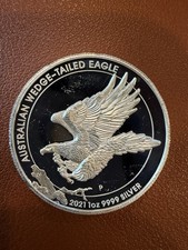 2021 Australian Wedge-Tailed Eagle High Relief 1oz Silver Proof Coin 91.17 per troy oz