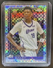 2025-26 Topps Chrome Ace Bailey RC X-Fractor Rookie #255 Jazz