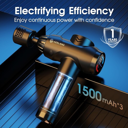 AERLANG Massage Gun with Heat and Cold,Deep Tissue Massage Gun, Back and Neck Ma - Picture 6 of 6
