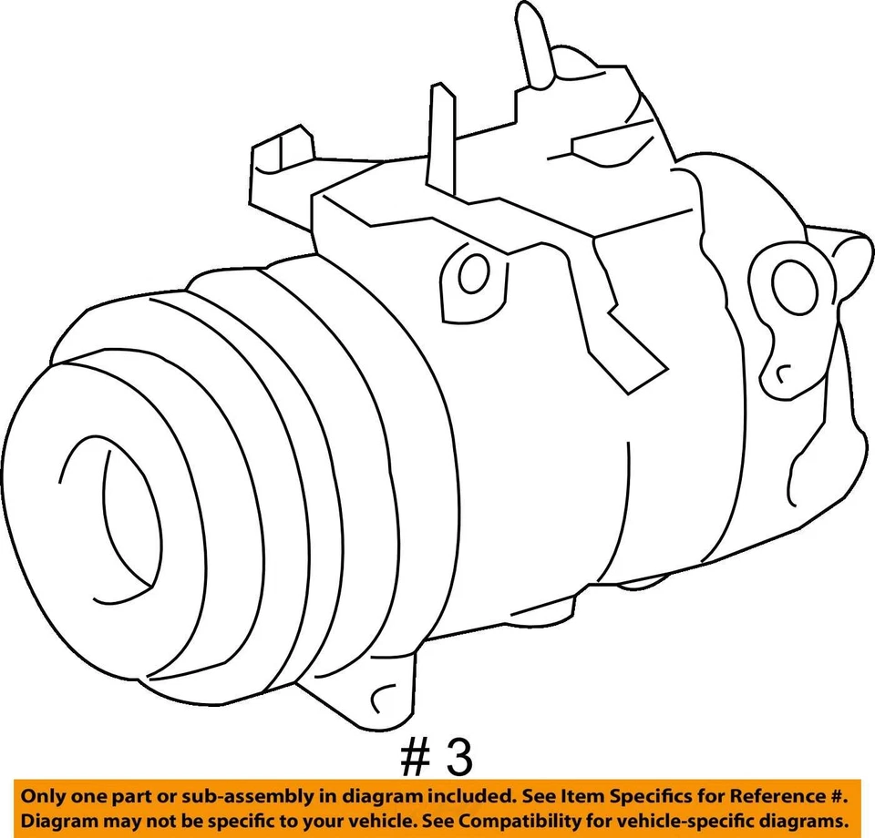 04 05 06 LEXUS LS430 Air Conditioning AC Compressor - Image 4 of 4