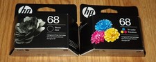 Genuine HP 68 2-Pack Black & Tri Color Ink Cartridge Combo Dated 2026.