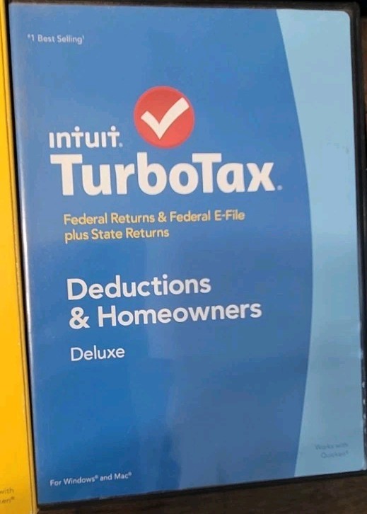 NEW Intuit Tax Year 2009 TurboTax Deluxe Federal And State Includes E-File/LN