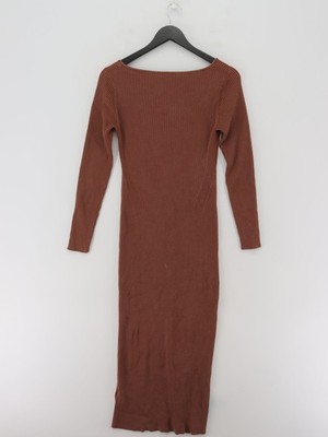 Ninety Percent Maxi Dress M in Brown | eBay
