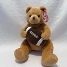 TY Beanie Baby BLITZ the Football Bear Vintage Ty Plush Stuffed Animal Toy