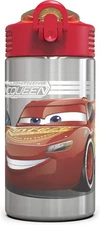 Zak Designs Disney Cars 3 - Stainless Steel Water Bottle 15.5 Ounces, 3 