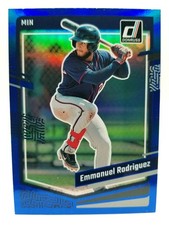 2023 Panini Donruss Emmanuel Rodriguez #137 Blue Holo Minnesota Twins 