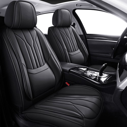 For Toyota Car Seat Cover 5-Seats Full Set Deluxe Leather Front Rear Protector - Picture 19 of 46