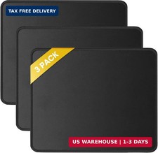 JIKIOU 3 Pack Mouse Pad with Stitched Edge, Comfortable Mouse Pads with Non-Slip