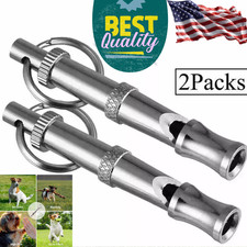 2 Pcs Set Adjustable Dog Obedience Stop Barking Hot Pet Dog Training Whistle