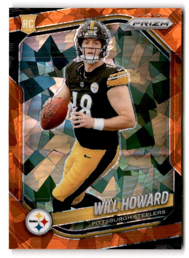 2025 Panini Prizm #367 Will Howard Orange Ice