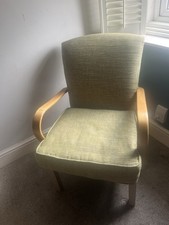 Fully Reupholstered Parker Knowle (Bentwood Arms) Armchair— 1951