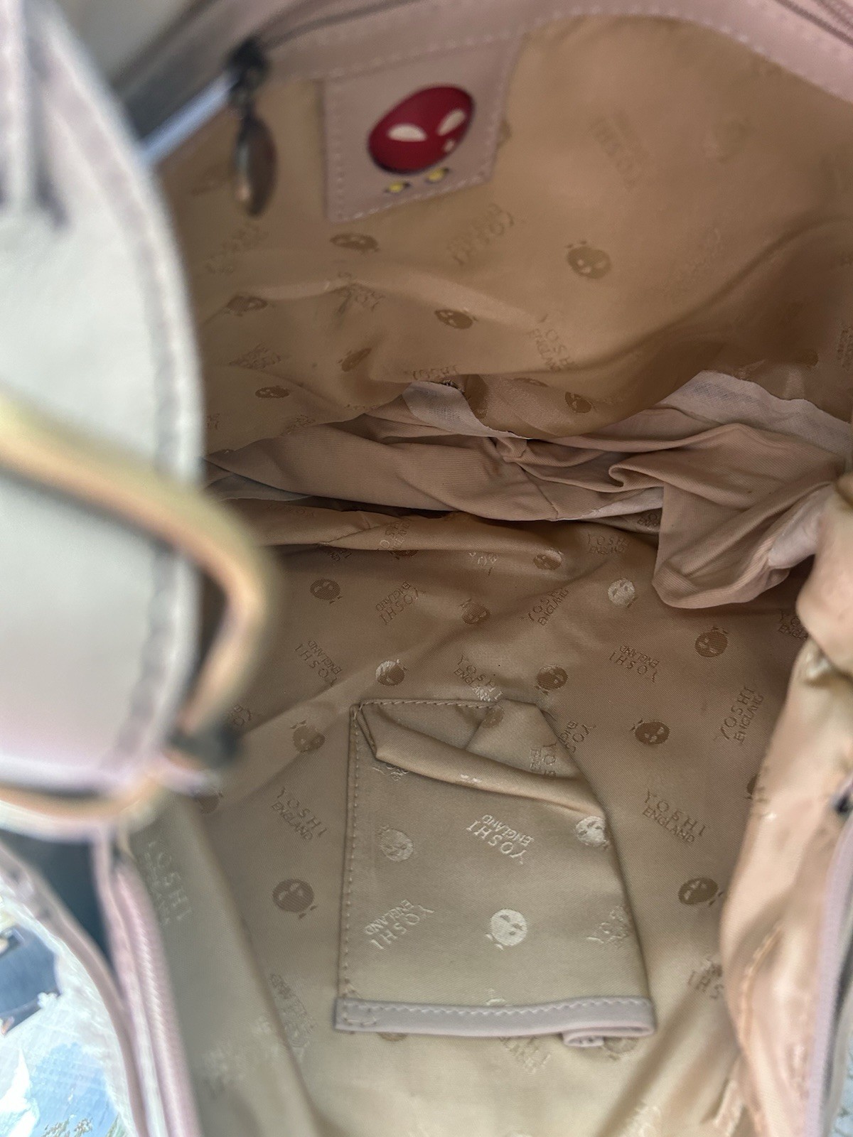 Yoshi Cream Leather Shoulder Bag R61412 image 7