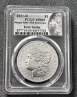 2021-D $1 PCGS MS69 Morgan Silver Dollar 100th Anniversary Edition First strike