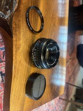 MD Minolta Rokkor X 45mm 1:2 Lens - Beautiful Piece Seats Skylight 1a 49mm Japan