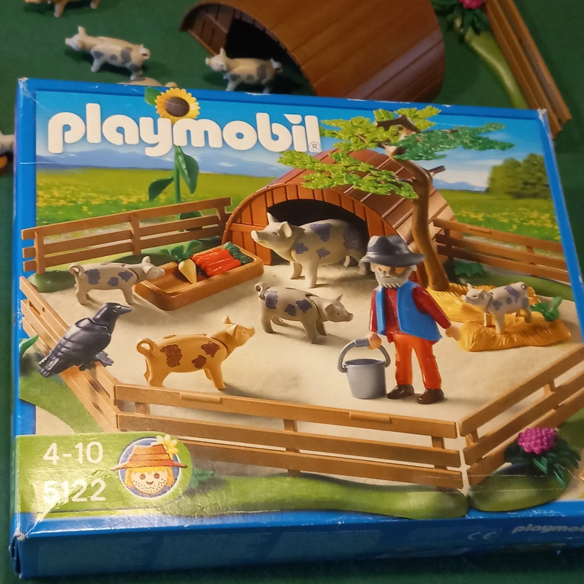 LOT PLAYMOBIL 123 Ferme Tracteur Vache Figurine EUR 12,00 - FR