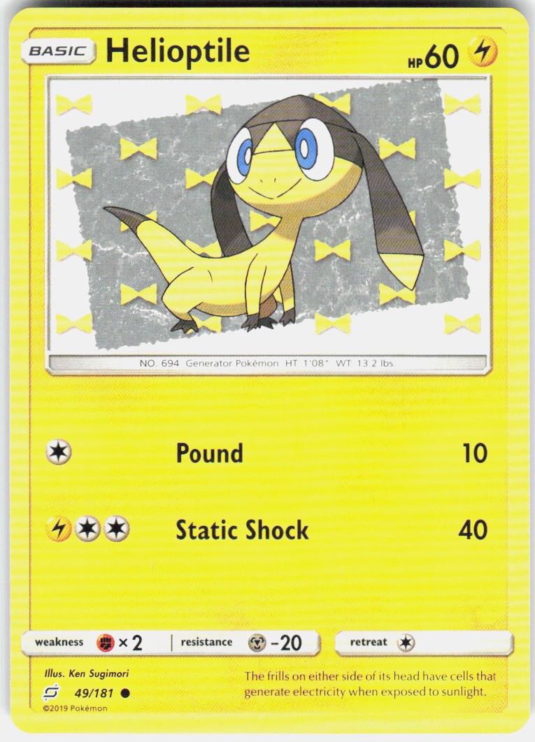 Helioptile 49/181 SM Team Up Pokemon