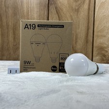 4 Pack Rechargeable Emergency Light Bulbs for Power Outage Battery Operated Bulb
