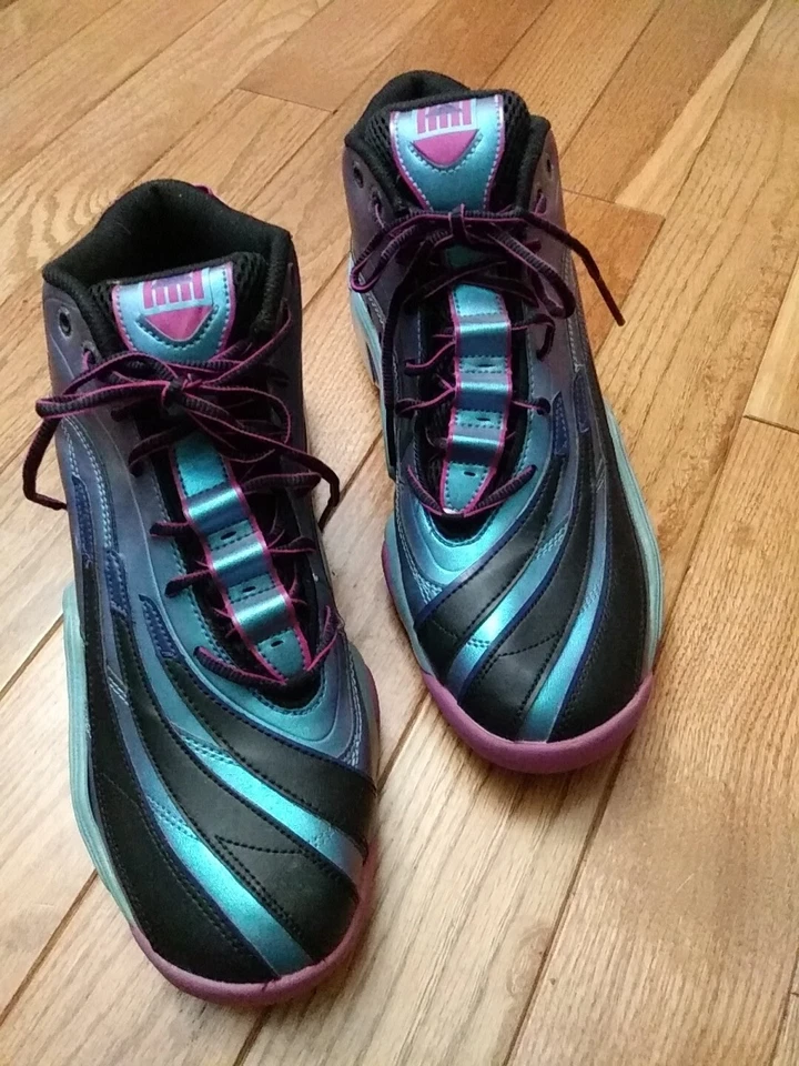 Adidas Real Deal Purple, Blue Mens Shoes Size 11.5, Excellent Condition. - Image 2 of 4