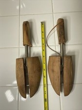 VINTAGE Pair ADJ Wood Shoe Trees Form Stretchers Unknown Brand.  