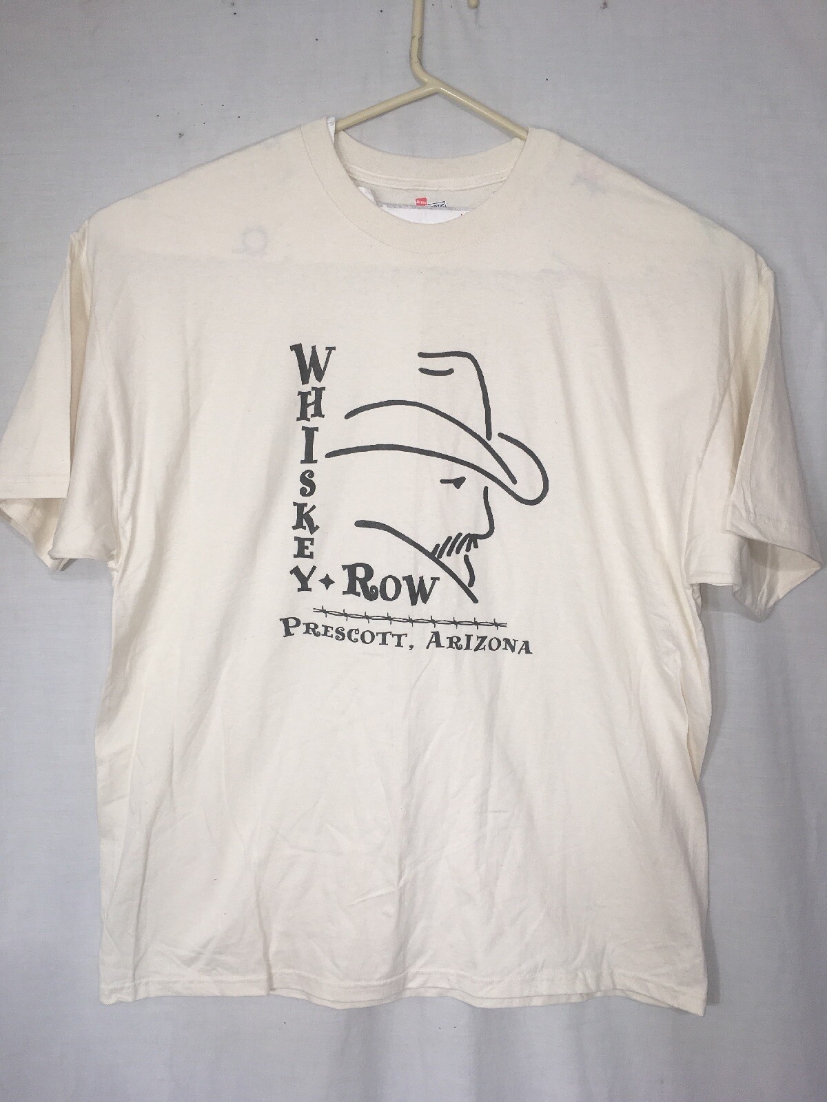 FILA T shirt uomo Whiskey Row beige taglia 2XL Hanes grande e alta