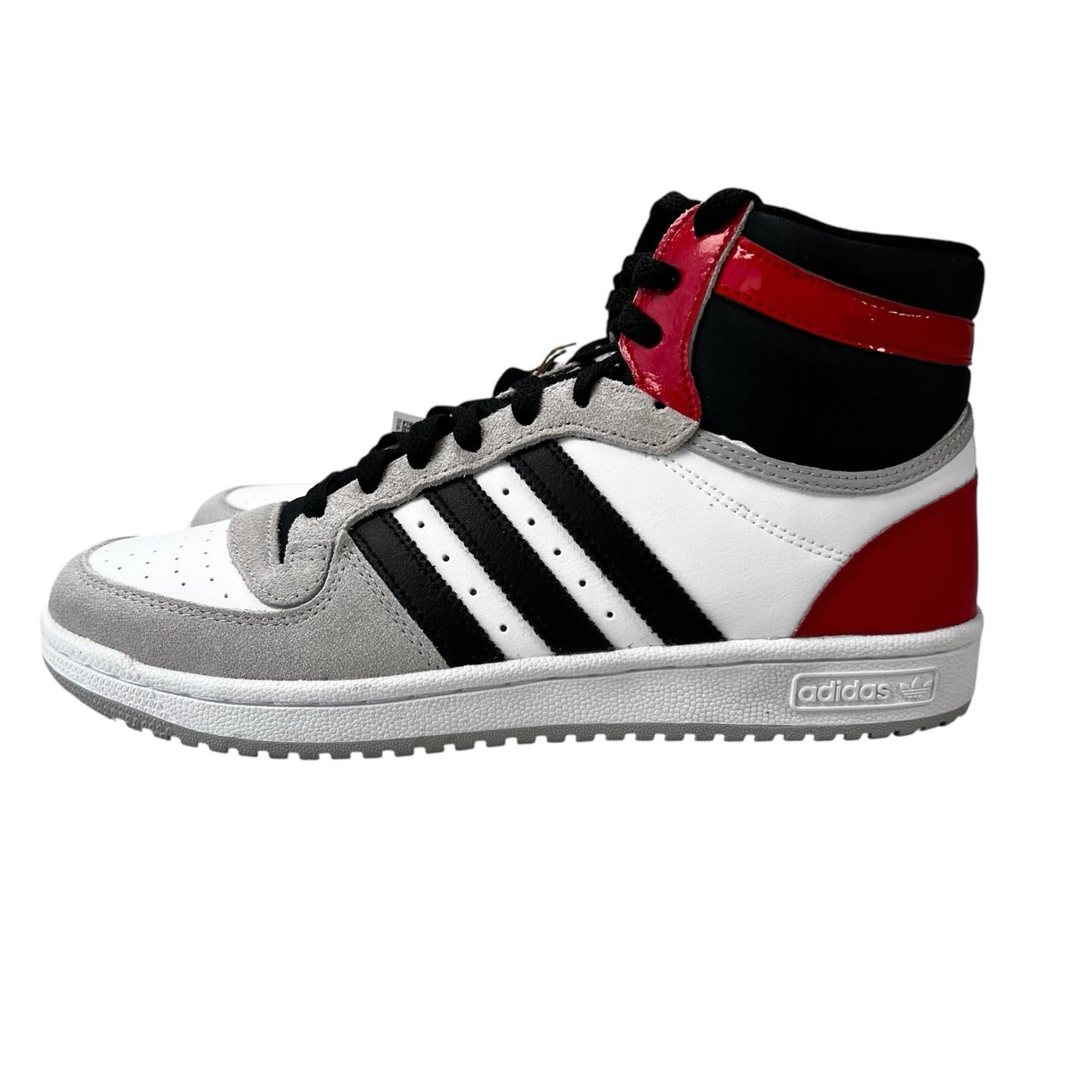 Adidas Top Ten RB Hi Top White Black Red Grey Shoes FZ6197