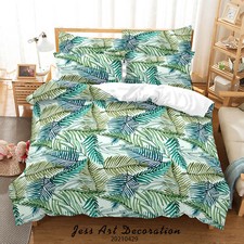 3D Pattern Leaf Branch Ellipse Quilt Cover Set Duvet Cover Bedding Pillowcases