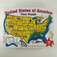Melissa & Doug United States of America Floor Jigsaw Puzzle 48 Piece