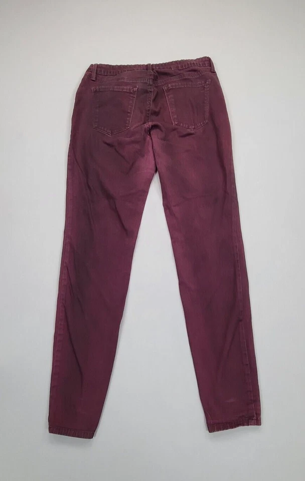 Pantalones Jessica Simpson para mujer 8 púrpura granate chinos cómodos informales damas Foto 2 de 4