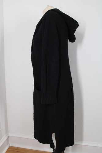 Ugg M/L Black Long One-Button Fuzzy Teddy Cardigan Sweater - Picture 7 of 11