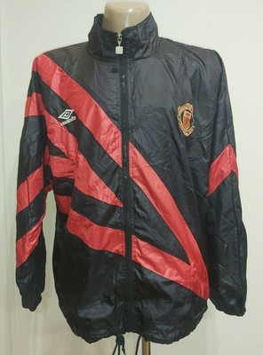 MANCHESTER UNITED 1990`S TRAINING FOOTBALL JACKET JERSEY UMBRO SIZE L | eBay