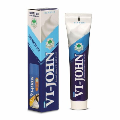 2X Vi-John Shaving Cream - Classic -70g | Soft Skin | feeling fresh and fragrant