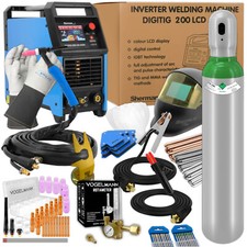 Sherman DIGITIG 200 LCD AC/DC Poste à souder IGBT 200amp 230V TIG - jeu n°5