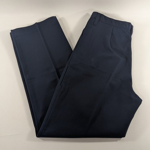 Dickies Girls School Uniform Pleated Blue Pants Size 20 Regular - Picture 2 of 6