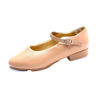 Mary Jane Tap Shoes Caramel Buckle Big Girl Size 4 Shoes Dance Class Recital New