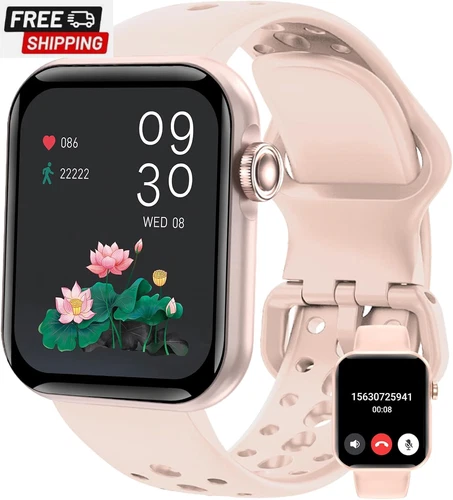 FILIEKEU Smart Watch Women Men for Android Ios Phones Bluetooth Call 1.85" Full 