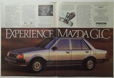 1984 MAZDA GLC Deluxe Sedan 2 Page Magazine Ad