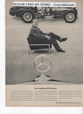Original 1962 Mercedes Benz Grand Prix Racer vintage print ad