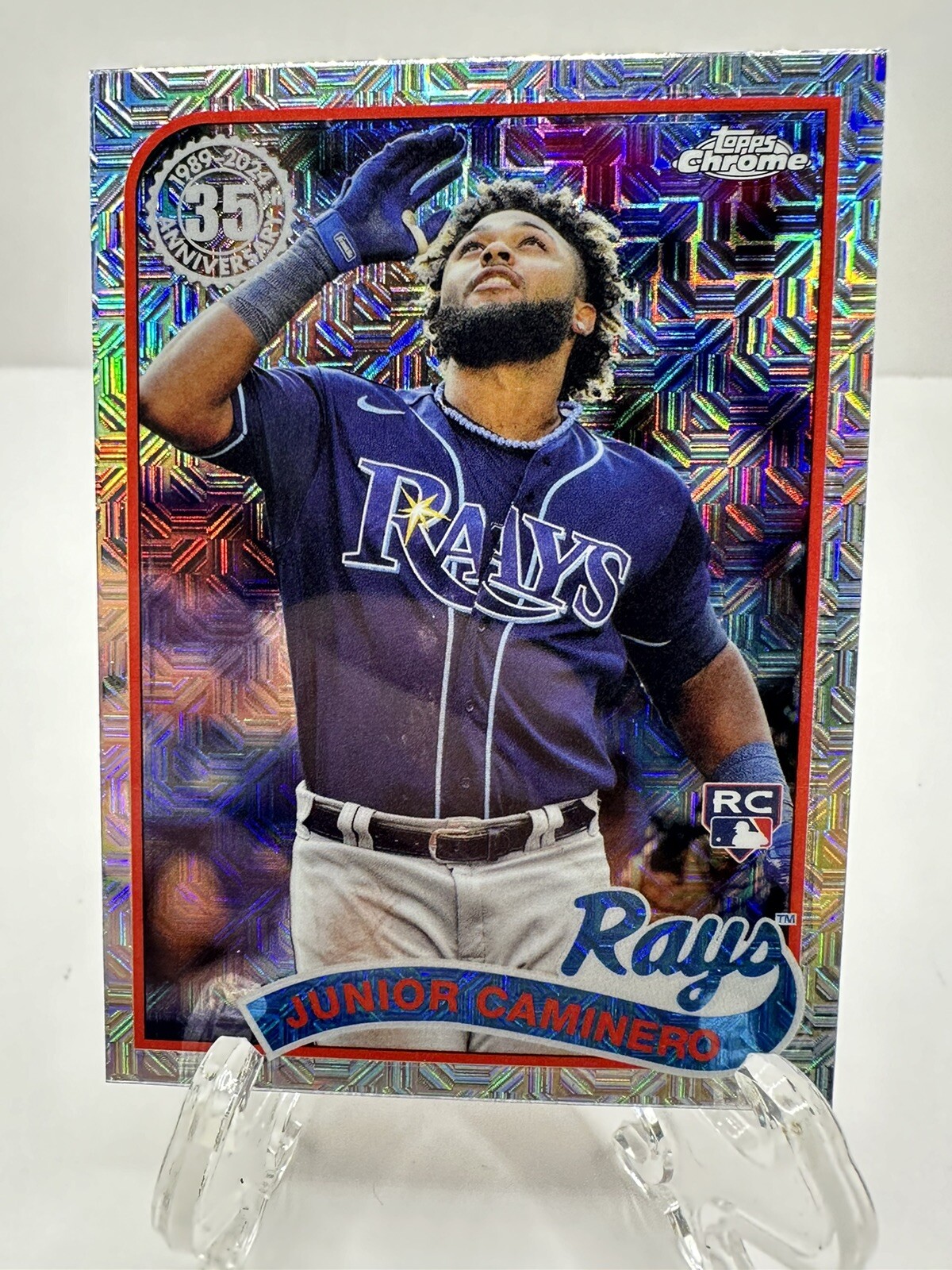 Junior Caminero 2024 Topps Series 2 SILVER PACK MOJO Rookie RC #2T89C-63 Rays