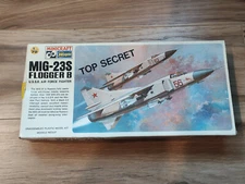 Minicraft Hasegawa No. 136 MiG-23S Flogger B 1:72 Scale Model Kit 1978 SEALED