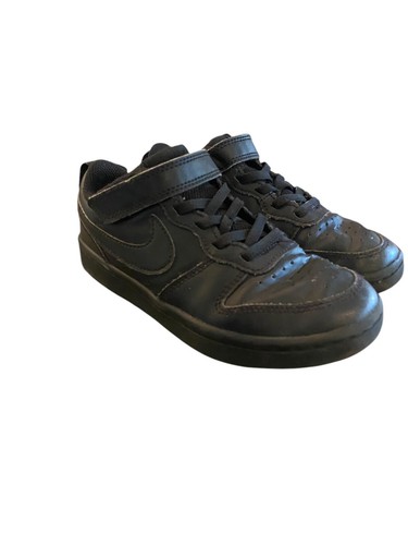 Nike Kids Court Borough BQ5451-001 All Day Play Black Sneaker Shoes Child’s 13 - Picture 5 of 7