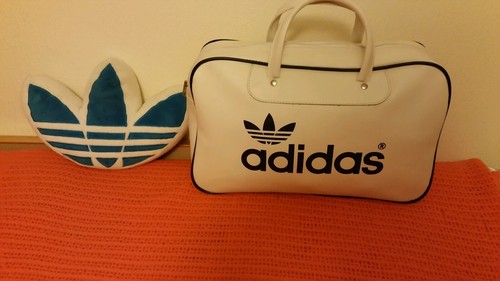 VINTAGE ADIDAS PETER BLACK SPORTS BAG NR MINT ! NEVER USED !!!!! 1970'S - Picture 4 of 12