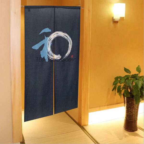 Japanese Noren Door Curtain Divider Doorway Panel Kanji Wa Navy Blue Zen Decor
Opens in a new window